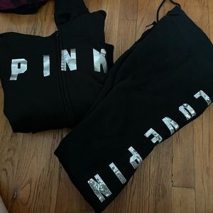Victoria's Secret Pink bling sweat outfit